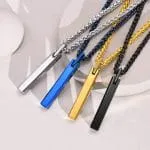 Simple Tungsten Steel Men's Necklace - 图片 2