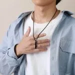 Simple Tungsten Steel Men's Necklace - 图片 3