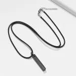 Simple Tungsten Steel Men's Necklace - 图片 4