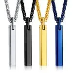 Simple Tungsten Steel Men's Necklace - 图片 5