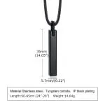 Simple Tungsten Steel Men's Necklace - 图片 7