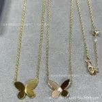 Simple Butterfly Sterling Silver Necklace - 图片 2