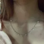 "As Unique As You" Round Cut Sterling Silver Necklace - 图片 4
