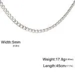 Fashion Titanium Steel Men's Necklace - 图片 12