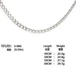 Fashion Titanium Steel Men's Necklace - 图片 14