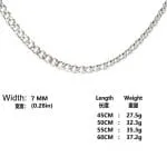 Fashion Titanium Steel Men's Necklace - 图片 16