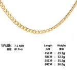 Fashion Titanium Steel Men's Necklace - 图片 19