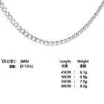 Fashion Titanium Steel Men's Necklace - 图片 6