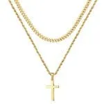Religious Cross Stainless Steel Men's Necklace