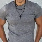 Religious Cross Stainless Steel Men's Necklace - 图片 2
