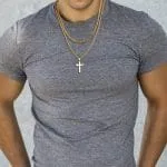 Religious Cross Stainless Steel Men's Necklace - 图片 4