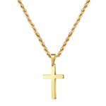 Religious Cross Stainless Steel Men's Necklace - 图片 8