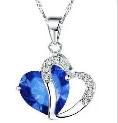 nk10_372_657452109530.jpg Heart Cut Sterling Silver Personalized Necklace - 图片 1