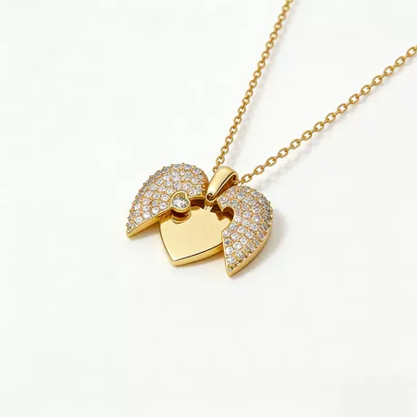 nk10_377_1031102302646.jpg Secret Letter Bow Heart Personalized Sterling Silver Necklace - 图片 1