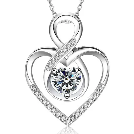 nk8_289_772657568287.jpg Classic Custom Double Heart Infinity Necklace - 图片 1