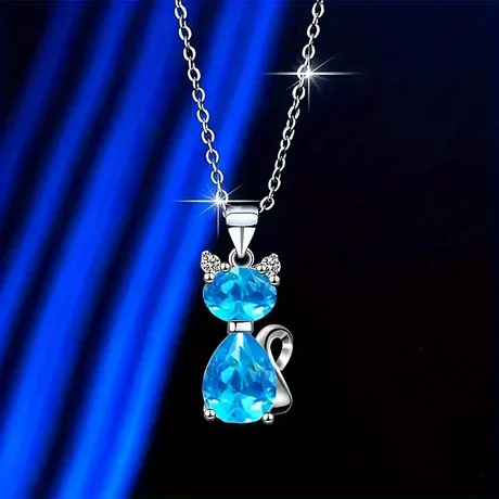 nk8_292_832766476728.jpg Custom Heart Puppy Necklace Sterling Silver - 图片 1