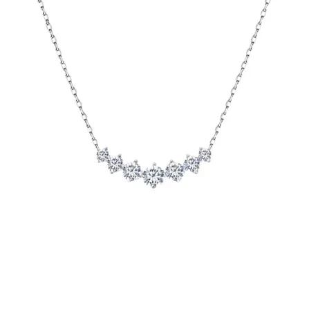 nk9_320_1045669684436.jpg Seven Stars Smile Necklace Sterling Silver - 图片 1