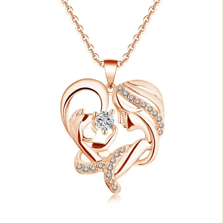 nk9_330_592096767437.jpg "Warmest Protection" Custom Heart Necklace For Mom And Baby - 图片 1
