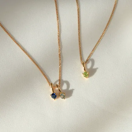 nk9_349_865875248638.jpg "Heart To Heart" Two Stone Heart Cut Sterling Silver Necklace - 图片 1